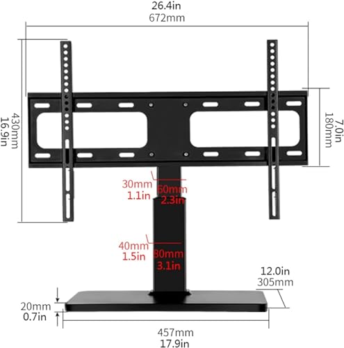 Carro móvil para TV con soporte giratorio ajustable para 32-70 pulgadas miniatura 2