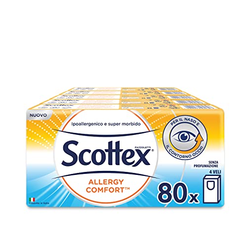 Scottex Pocket Allergy, 80 opakowań chusteczek higienicznych (8 x 10)