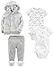 Simple Joys by Carter's Baby 4-Piece Terry Cardigan Set, White Lamb, 3-6 Months