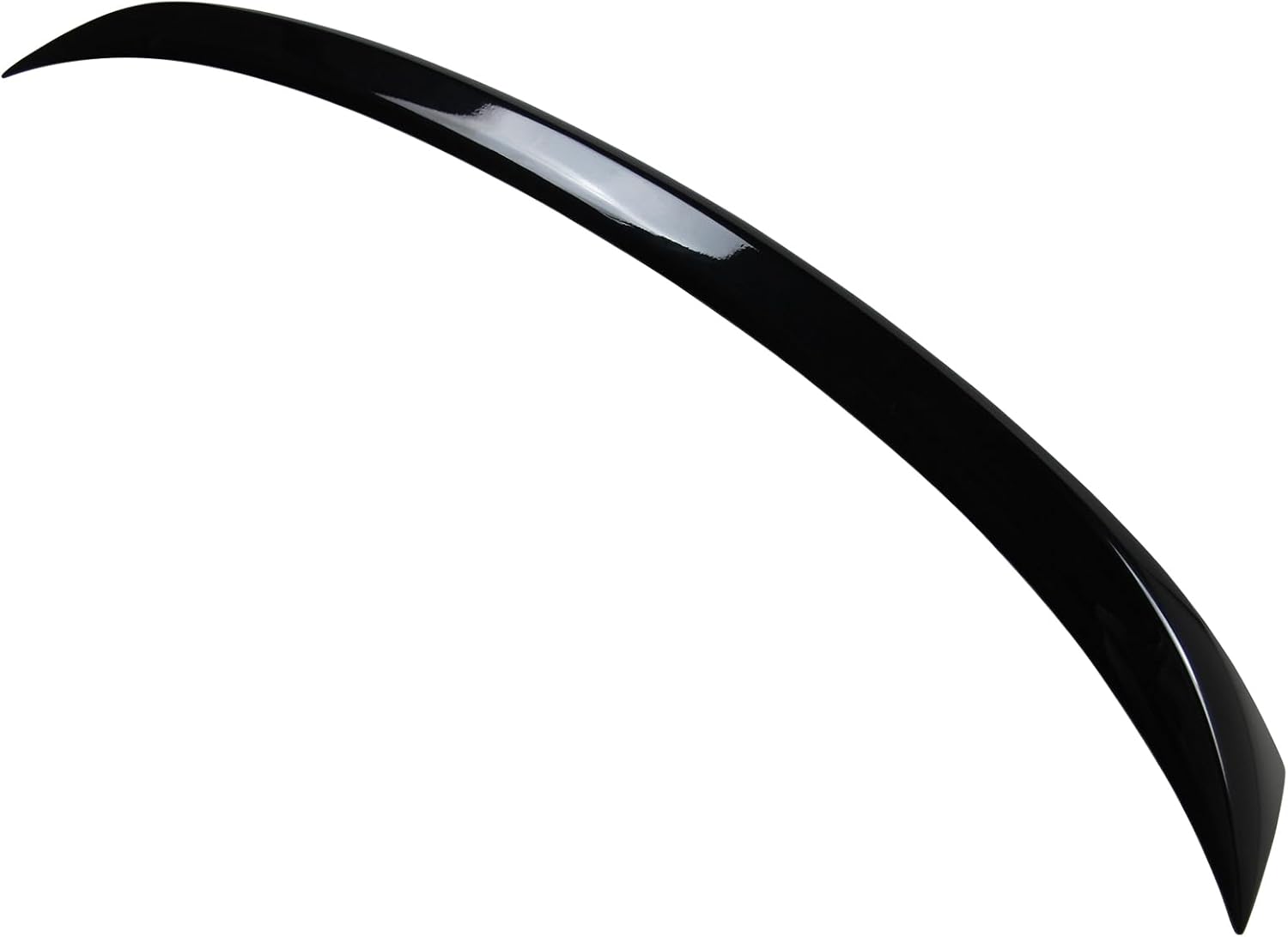 IKON MOTORSPORTS, Trunk Spoiler Compatible with 2006-2011 BMW E90 3 Series Sedan & 2008-2012 E90 M3 Sedan, OE Factory Style Painted #475 Black Sapphire Metallic ABS Rear Trunk Lid Spoiler Wing Lip