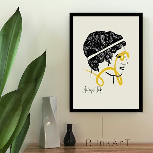 Image of BLINKART Trendy Abstract Wall Art Painting Print Design | Aesthetic Wall Decor Photo Artwork Frame Decoration Hanging For Home Bedroom Living Room Office Wall Decor | T043 | 13x10 Inches