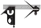 Starrett C33HC-6-4R Forged, Hardened Steel Square And Center Heads With Satin Chrome Blade...