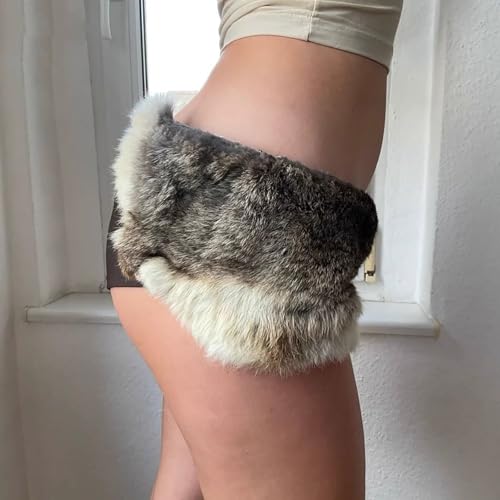 Luxurious Corset Belt for Party Furry Plush Faux Furs Waist Belt Vintage Waistband Hot Girl Belt Club Waist Accessory Furry Belt2