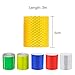 Dzmuero Cinta Adhesiva Reflectante,6 PCS Pulseras Reflectoras,5 cm*3 m Tira Reflectante Película...
