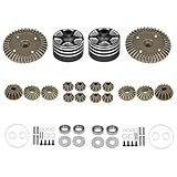 Kit complet de pièces de rechange : boîtier de différentiel en aluminium robuste TT-02 et engrenages de précision. Idéal pour la révision des différentiels usés, la mise à niveau des configurations existantes ou la réparation des dommages causés par les chocs.
