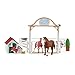 Produktbild SCHLEICH 42458 Horse Club Hannahs Gastpferde mit Hündin Ruby, für Kinder ab 5-12 Jahren, Horse Club - Spielset