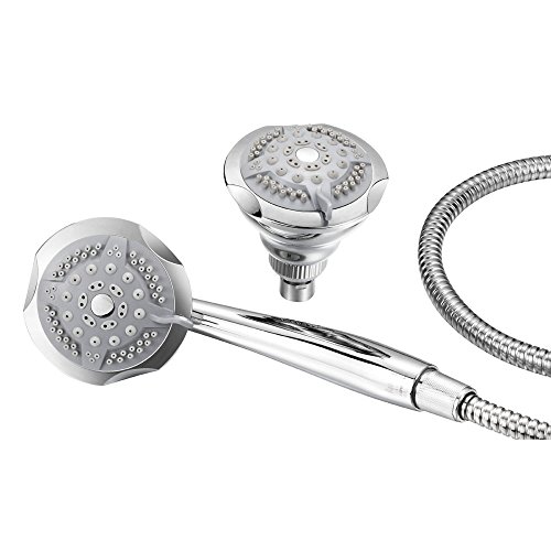 Dreamspa 19-Setting 3 Way 2 In 1 Luxury Shower Combo System. Multi Function Shower-Head/Handheld Shower Combo Set By Top Brand Manufacturer #TOP2