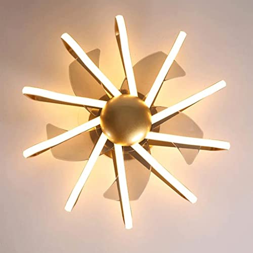 Ventilateur de plafond moderne en cage 22,8 pouces avec télécommande pour petite chambre - 7