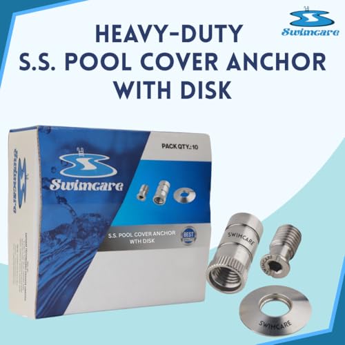 Anclajes para cubiertas de piscina de acero inoxidable, pack 10 miniatura 5
