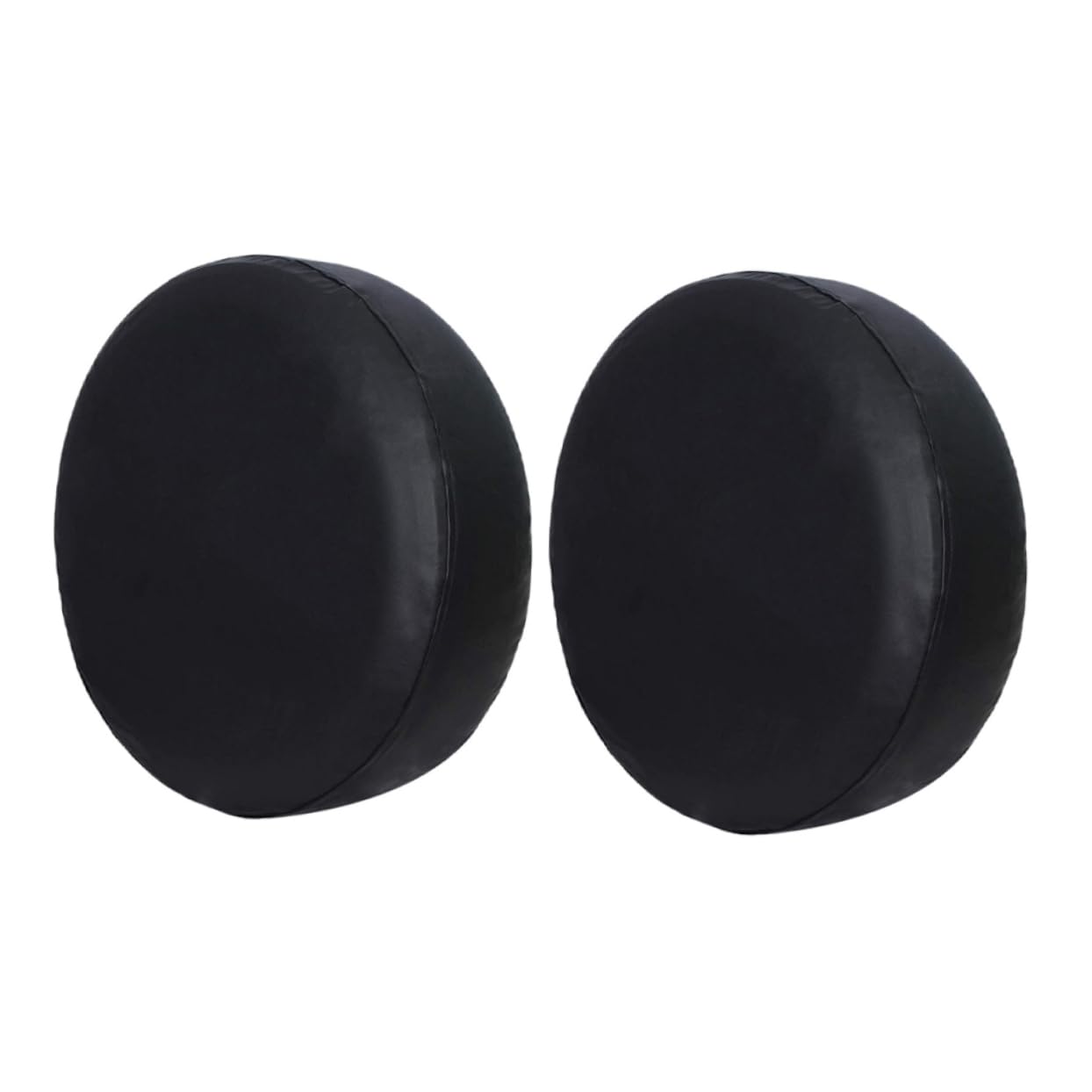 Cubiertas para Llanta de Repuesto 15 Pulgadas PVC 2 Piezas Negro