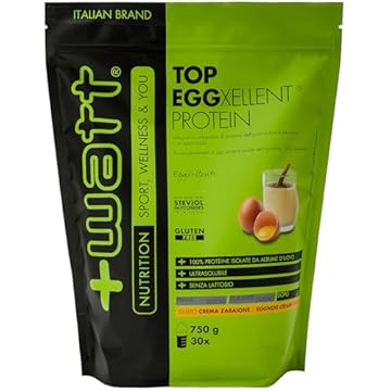 Top Eggxellent Protein - Integratore di Proteine dell'Albume dell'Uovo - Formato: Doypack 750 g - Gusto: Crema Zabaione