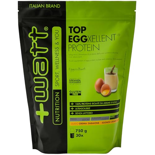 Immagine prodotto: Top Eggxellent Protein - Integratore di Proteine dell'Albume dell'Uovo - Formato: Doypack 750 g - Gusto: Crema Zabaione