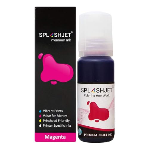 Image of Splashjet 001 Compatible Refill Ink for Epson L4150, L4160, L6160, L6170, L6190, L655 Printer Ink Bottle, 001 Ink Code (70g x 1 Color) Magenta - 501768