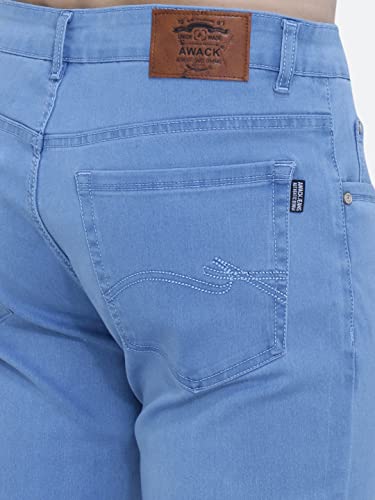 Image of Strechable Denim Regular Fit Mid Waist Light Weight Soft Feel Stretchable Denim Jeans Pant for Men