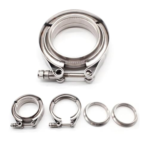 Abrazaderas para mangueras y kit de brida en V de acero inoxidable para escape 5