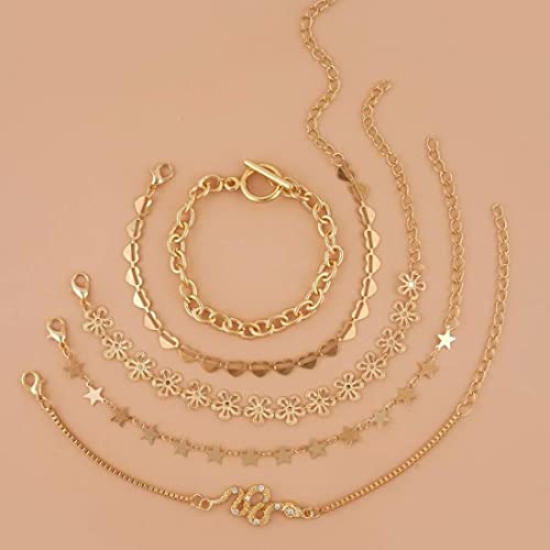 Set of 5 Wraparound Bracelets for AD