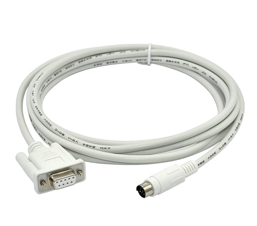 TPC-DVP for DVP Series Connection TPC7062TD 7062KD 7062KX and Other Touch Screen TPC Series PLC Communication Cable (White 5m)