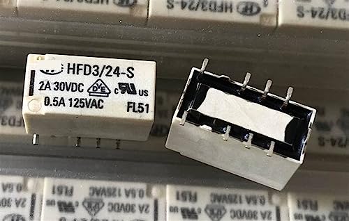 Relais HFD3 24-S 8 broches sous mini boîtier pour circuit imprimé précis