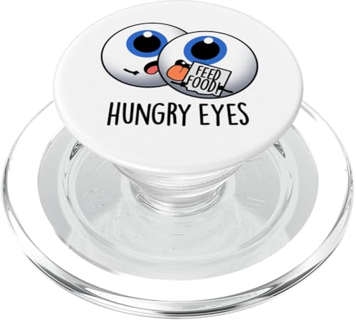 Occhi affamati Divertente Anatomia Gioco di parole PopSockets PopGrip per MagSafe
