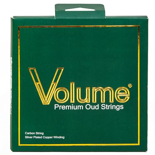 Volume Premium Arabic Oud Strings Set, Silver Plated Copper Strings, Carbon PVF Trebles, Do Do Tuning: C-F-A-D-G-C, Vacuum Packaged