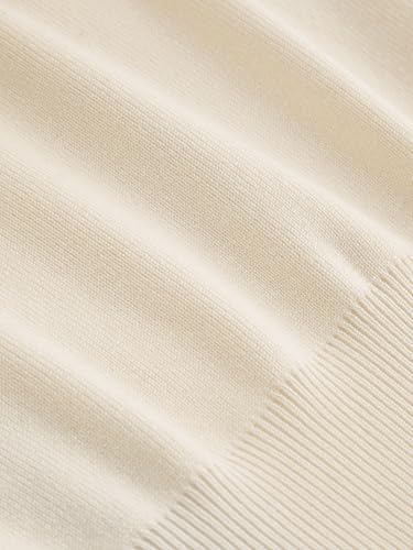 CIDER Wool-Blend Knit V-Neck Two Tone Solid Button Oversized Cardigan3