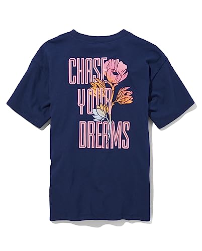 Image of Sugar & Jade Girls' Teen Short Sleeve Oversized Graphic T-Shirt