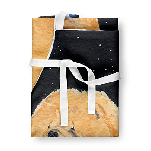 Caroline Treasures SS8454APRON Starry Night, Chow Chow Grembiule, Grande, Multicolore - 3