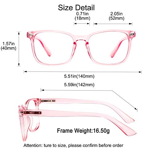 Image of YEIN Bifocal Reading Glasses with Blue Light Blocking Lenses, Bifocal Reader for Women, Vintage Square frame with Spring Hinge (+0.50 /+3.00 magnification)