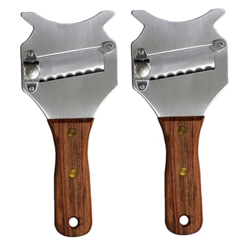 MOTHNUR 2 Pezzi Affettatrice Formaggio e Cioccolato al in Acciaio Inossidabile Resistenti e Antiruggine per Uso in Cucina Regalo per Chef e Appassionati