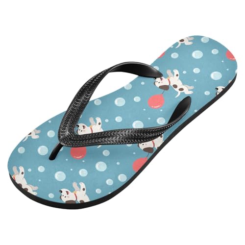 Women Beach Summer Casual Flip Flop Dog BlueQuick Dry Sandals Slipper for Men A2301279