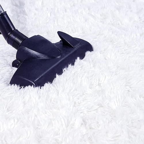 Alfombra pasillo rectángulo blanco de 160x220cm súper suave 5