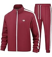 Amazon.com: BASICDOT Track Suits Mens 2 Piece Tracksuits Full Zip