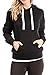 Urban Look Womens Active Long Sleeve Fleece Lined Fashion Hoodie Pullover with Plus Sizes (Medium, A1 Solid_Black)