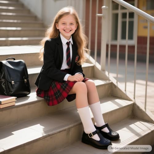 Image of Felix & Flora Toddler Little Girl Mary Jane Dress Shoes - Ballet Flats for Girl Party School Shoes