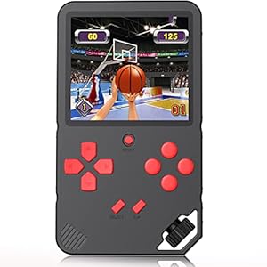 Handheld Game Console for Kids Portable Gaming Player with Built in 220 16 Bit Electronic Video Games 3.0” Large Screen Rechargeable Game System for Children’s Birthday (Black)