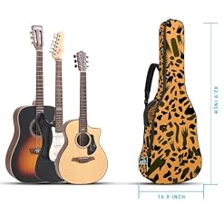 Housse de guitare en tissu Oxford épais rembourré avec boucle de suspension et sangle de cou Imprimé léopard sur fond vert 101,6 cm, Multicolore 5., 42.9×16.9×4.7 in, Sac de transport tendance pour - Les Beatles, Paul McCartney, John Lennon, RIngo Starr, George Harrison Housse de guitare en tissu Oxford épais rembourré avec boucle de suspension et sangle de cou Imprimé léopard sur fond vert 101,6 cm, Multicolore 5., 42.9x16.9x4.7 in, Sac de transport tendance pour – Image 5
