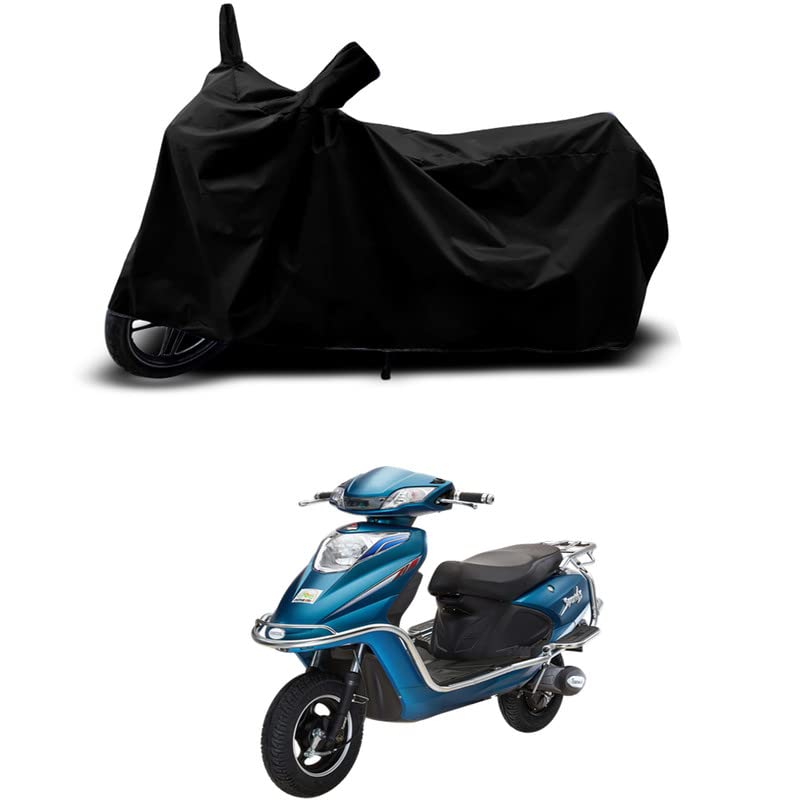 Image of 100% Scratchproof /UV-Rays /Heat Protection /Birds Dropping /Water Resistant /Dust Proof /Waterproof /Full Bike Scooty Two Wheeler Body Cover Compatible for Sport 63 Mini All Varients[Black]
