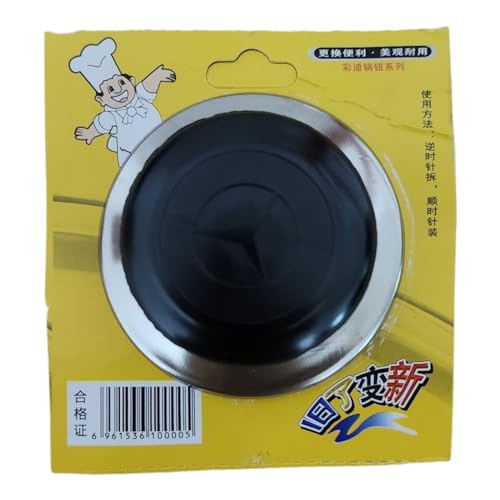 Universal Saucepan Lid easy to replace Knob for Pans Pots with Screw (Black & Silver) - Image 2