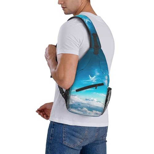 Bolso Sling Us Air Force Negro para Hombre Pequeño miniatura 7