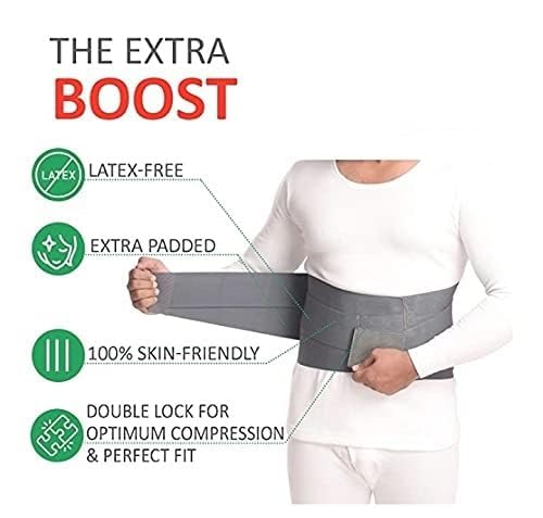 Image of Orthowala LS Support Belt (MEDIUM) Back Support Pain Reliever Enhance Back Posture - Size 31-35 Inches- Beige color for Men /Women