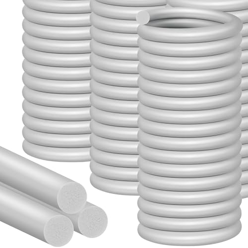 MYFAMIREA 100FT Backer Rod 1/4 Inch EPDM Rubber Caulk Saver Weather Strip Seal Concrete Expansion Joint Filler for Gaps and Joints Gray