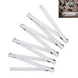 Personalisierter Meterstab aus Holz,Gliedermaßstab 2 Meter Glieder Maßstab aus Buchenholz mit Winkelanzeige für Geschenk Männer Papa Opa Vatertag Weihnachten