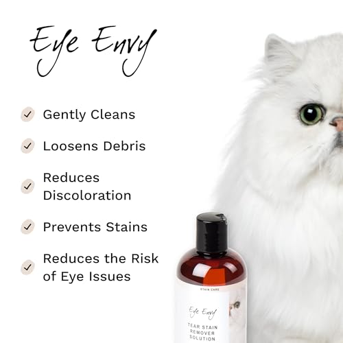 Eye Envy Tear Stain Remover Solution for Cats|100% Natural and Safe|Recommended by Breeders/Vets/Cat Fanciers/Groomers|Contains Colloidal Silver, 16oz - Image 3