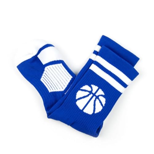 Image of ChalkTalkSPORTS Basketball Socks - Cushioned Mid-Calf Crew - Youth & Adult | Moisture-Wicking Performance Blend, Athletic Basketball Gear, Stay-Up Technology, Arch Support, Breathable, Boys and Men