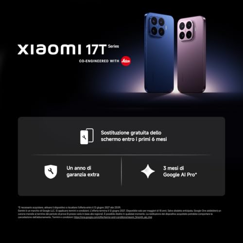 Xiaomi 17T, Smartphone 12+256GB, Blue, Teleobiettivo Leica 5x 2 Xiaomi 17T, Smartphone 12+256GB, Blue, Teleobiettivo Leica 5x - immagine 2