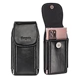 Hengwin Handy Gürteltasche iPhone 14 Pro Max, Leder Laufgürtel Handyhülle Galaxy S21 S20 Fe A53 A12 A51 Handytasche Gürtel Laufen, iPhone 13 12 11 Pro XS Max Se 8 7 6s Plus Gürtelclip Tasche