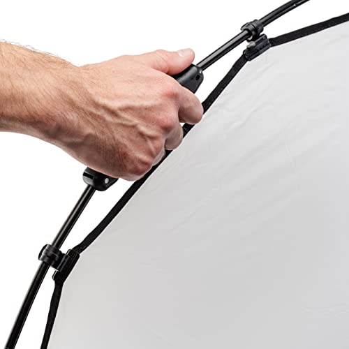 Manfrotto HaloCompact Plus Diffuseur 98 cm - Diffuseur Circulaire 2 diaph - Technologie RapidExoframe™ -  Cadre Pliable en Aluminium - LL LR3333