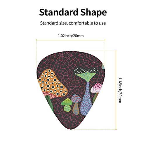 Médiators Guitare Pack de 12 Médiators Champignons Pour Guitare Électrique Guitare Acoustique Diverses Guitares - Les Beatles, Paul McCartney, John Lennon, RIngo Starr, George Harrison Médiators Guitare Pack de 12 Médiators Champignons Pour Guitare Électrique Guitare Acoustique Diverses Guitares – Image 4