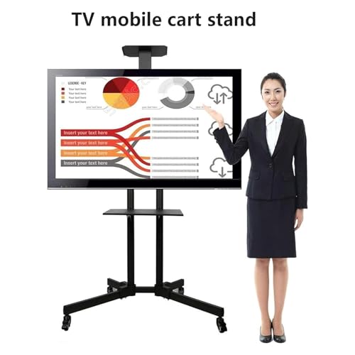 Soporte móvil para TV con ruedas para sala y oficina miniatura 4