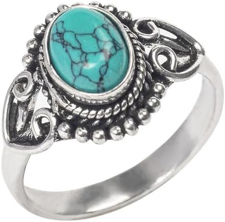Gemstone Ring, Silver Ring, Silver Overlay Handmade Ring, Bohemian Jewelry, Silver Ring For Women Girls All Size US, Anniversary Gift, Gift For Her, Christmas Gift